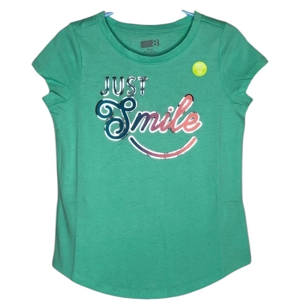Crazy 8 “Just Smile” girls tee, size 4